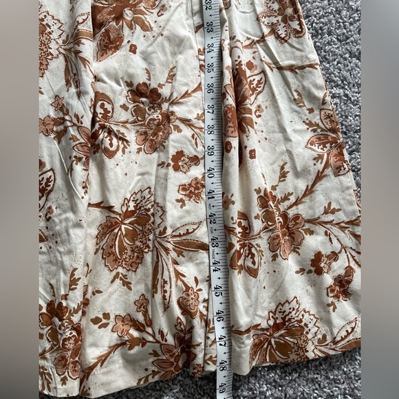 Abercrombie & Fitch Floral Maxi Dress - Cream and Brown - Picture 8 of 10